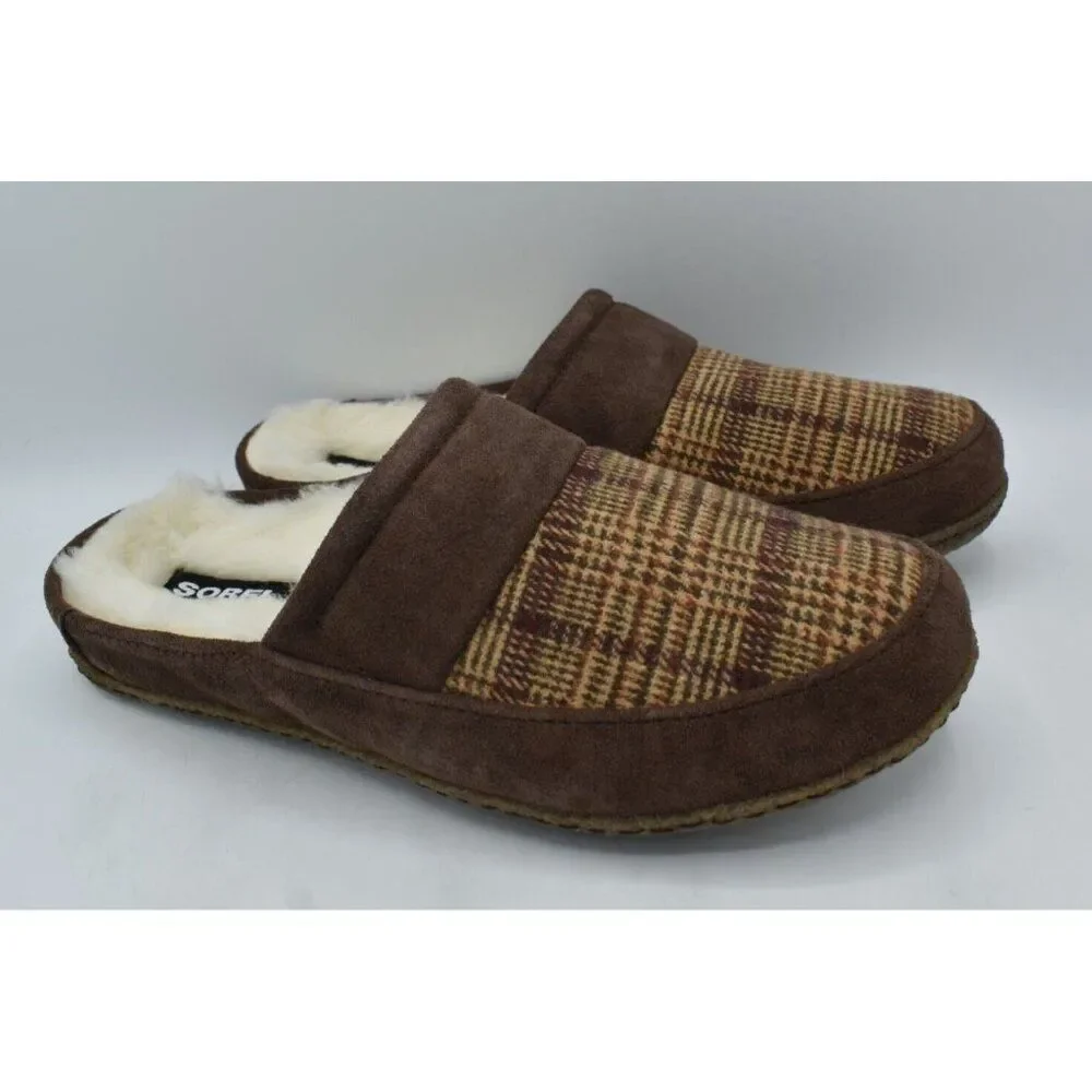 Sorel Mens Size 8‎ Falcon Ridge II Scuff Tobacco Gum Slip On Slippers Shoes